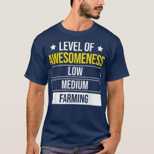Stand der Weitsicht des landwirtschaftlichen Bauer T-Shirt
