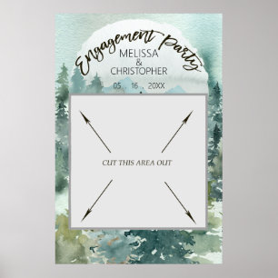 Stand des Forest Wonder Rustikal Engagement Party Poster