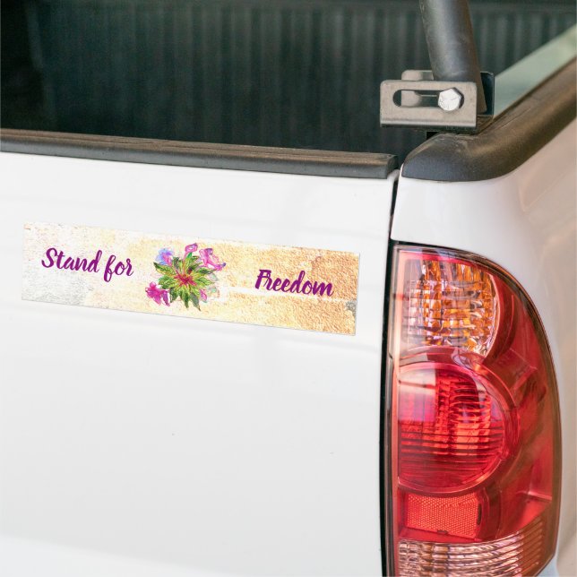 Stand for Freedom Balsam Bouquet Bumper Sticker Autoaufkleber (Auf Lkw)