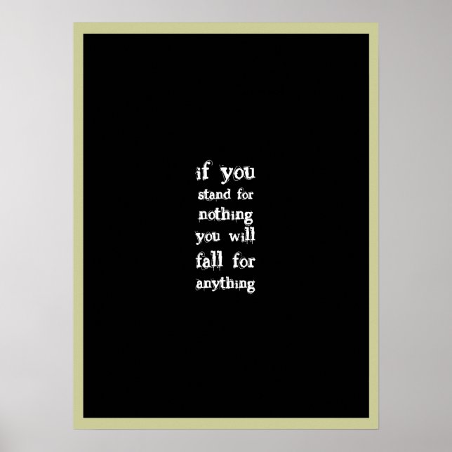 Stand for something poster (Vorne)