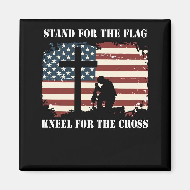Stand für die Fahne für das Kreuz Magnet (Vorne)