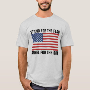 STAND FÜR DIE FLAG, KNEL FÜR DIE HERRSCHENDEN T -  T-Shirt