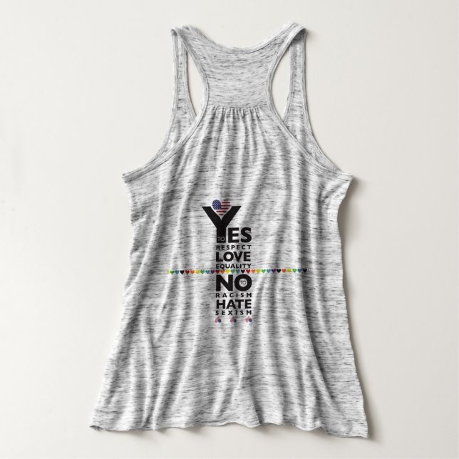 Stand für die Spitze des "Justice Tank" Tank Top (Design Rückseite)