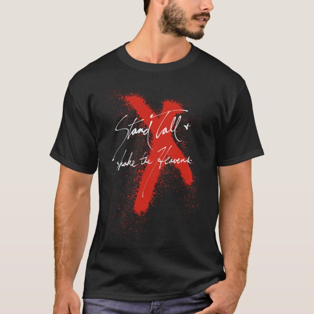 Stand hoch und schütteln den Himmel T-Shirt (Vorderseite)