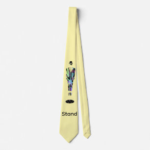 Stand-Logo Einsamer Mann Gelb Krawatte