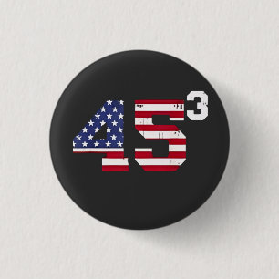 Stand mit 45 Pro Trump USA Flag 4. Juli Button