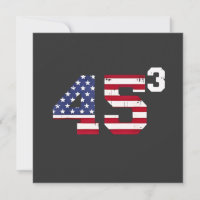 Stand mit 45 Pro Trump USA Flag 4. Juli