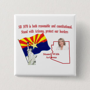 Stand mit Arizona - Unterstützungs-SB 1070 Button