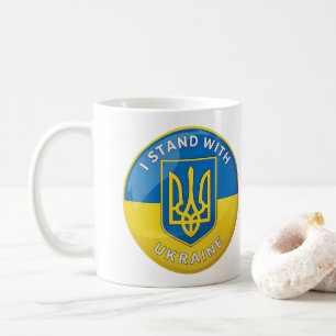 Stand mit der Ukraine Kaffeetasse