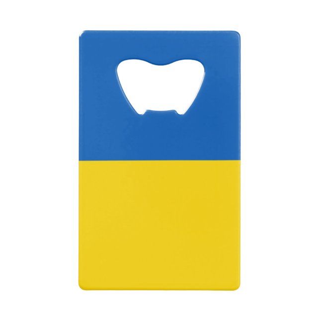 STAND MIT DER UKRAINE! KREDITKARTEN FLASCHENÖFFNER (Vorderseite)