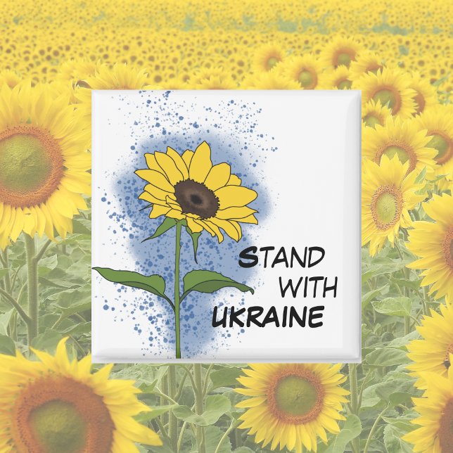 Stand mit der Ukraine Sonnenblumen Magnet (Von Creator hochgeladen)