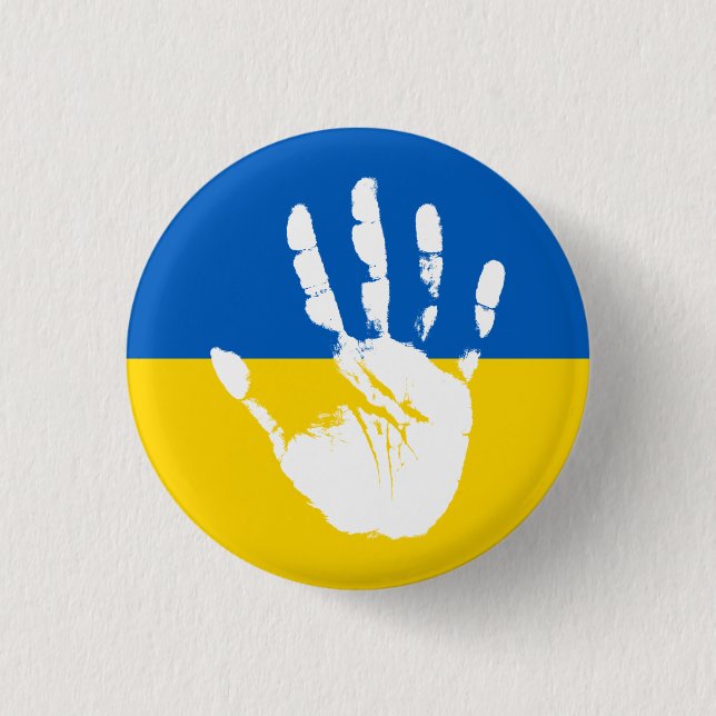 Stand mit der Ukraine | Stopp War Button (Vorderseite)