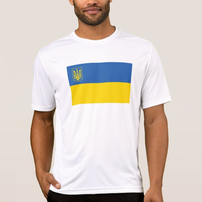 Stand mit der Ukraine T-Shirt (Vorderseite)