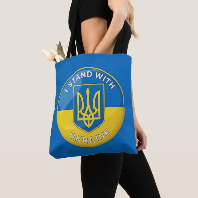 Stand mit der Ukraine Tasche (Von Nahem)