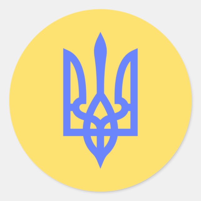 Stand mit der Ukraine | Trident Sticker (Vorderseite)