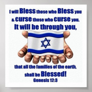 Stand mit Israel-Plakat Poster