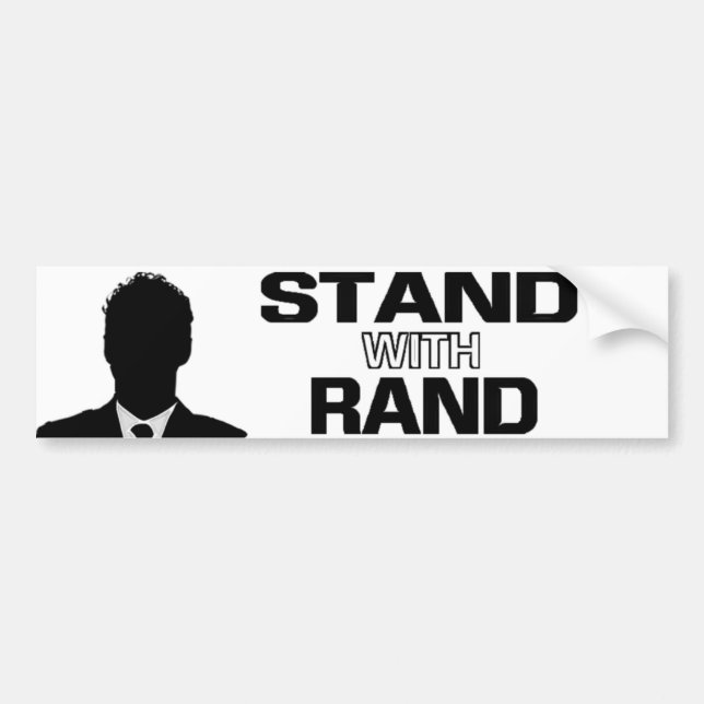 "Stand mit Rand-" - Rand-PaulAutoaufkleber 2016 Autoaufkleber (Vorne)