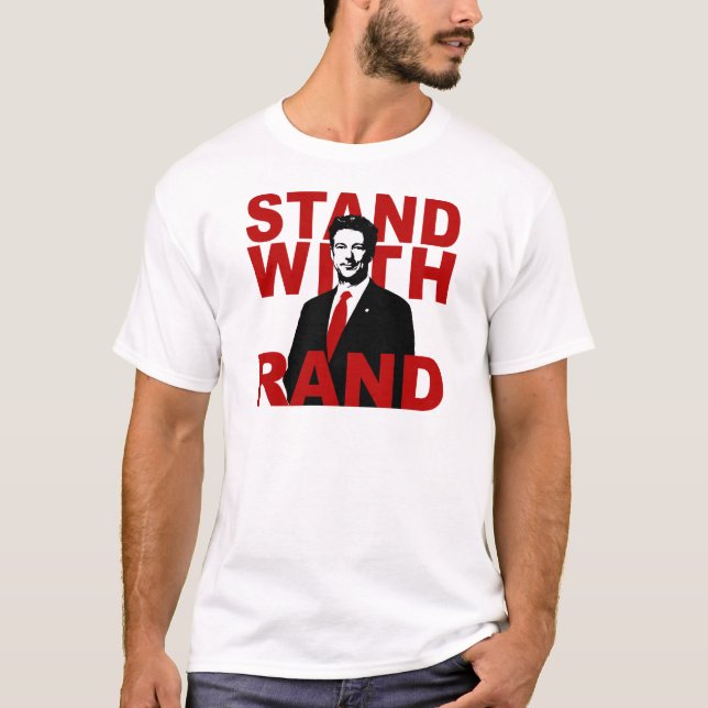 Stand mit Rand T-Shirt (Vorderseite)