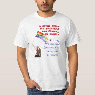 Stand mit Russland T-Shirt