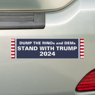 STAND MIT TRUMP 2024 AUTOAUFKLEBER