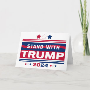 Stand mit Trump~2024~MAGA Karte