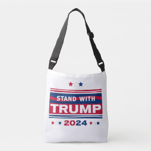 Stand mit Trump~2024~MAGA Tragetaschen Mit Langen Trägern