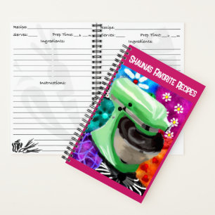 Stand Mixer Funky Art Personalisiert Rezept Notizbuch