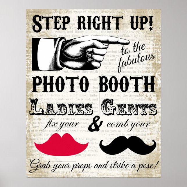 stand photo cabine s'il vous plaît affiche de mari (Devant)