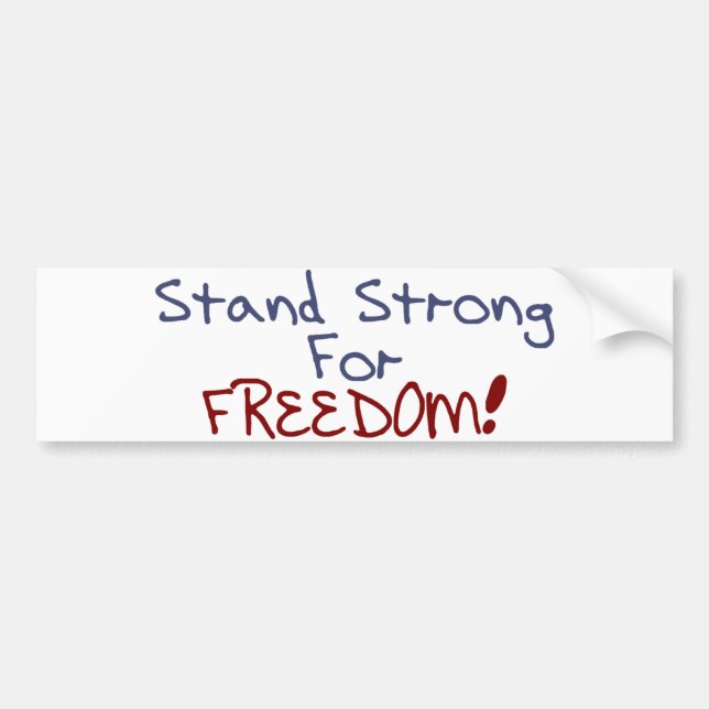 Stand stark für Freiheit Autoaufkleber (Vorne)