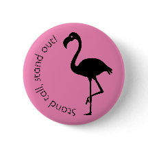 "Stand Tall, Stand Out" Flamingo-Silhouette