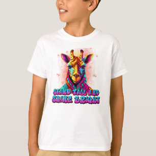 Stand Tall und Shine Bright coole Giraffe T-Shirt