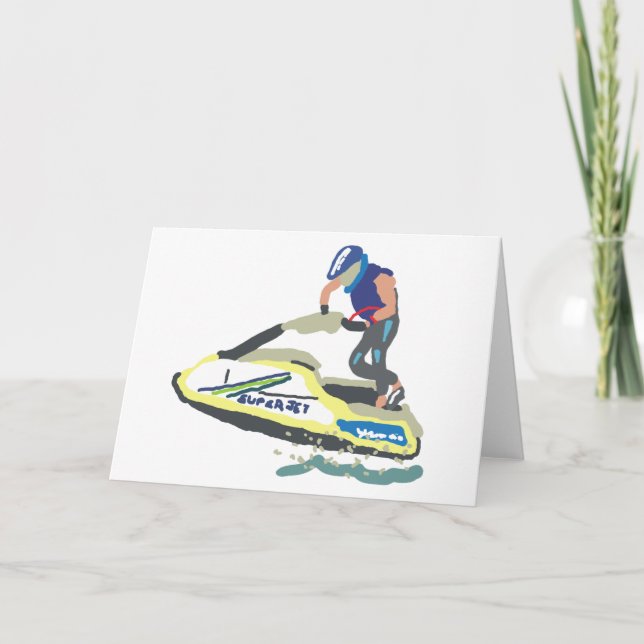 Stand Up Jet Ski SuperJet Karte (Vorderseite)