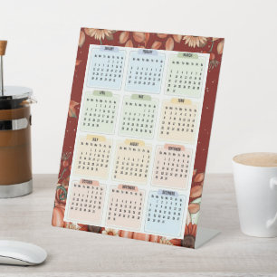 Stand-Up-Kalender 2025 - Jahr auf Blick Sockelschild