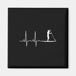 Stand Up Paddle Herzschlag Paddling Geschenk Männe Magnet