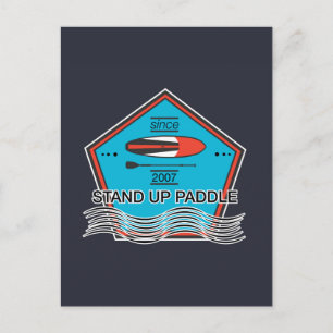 Stand Up Paddle Poster Postkarte