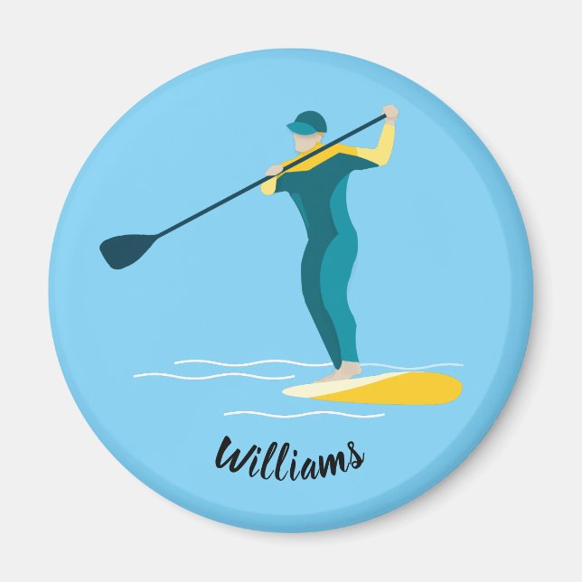 Stand Up Paddleboarding Magnet (Vorne)