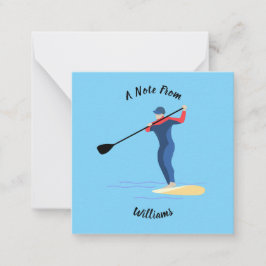 Stand Up Paddleboarding Mitteilungskarte