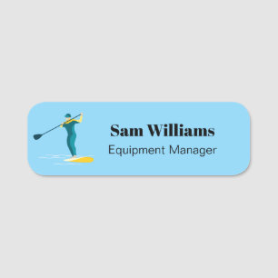 Stand Up Paddleboarding Namensschild