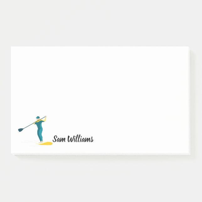 Stand-up Paddleboarding Post-it Klebezettel (Vorderseite)