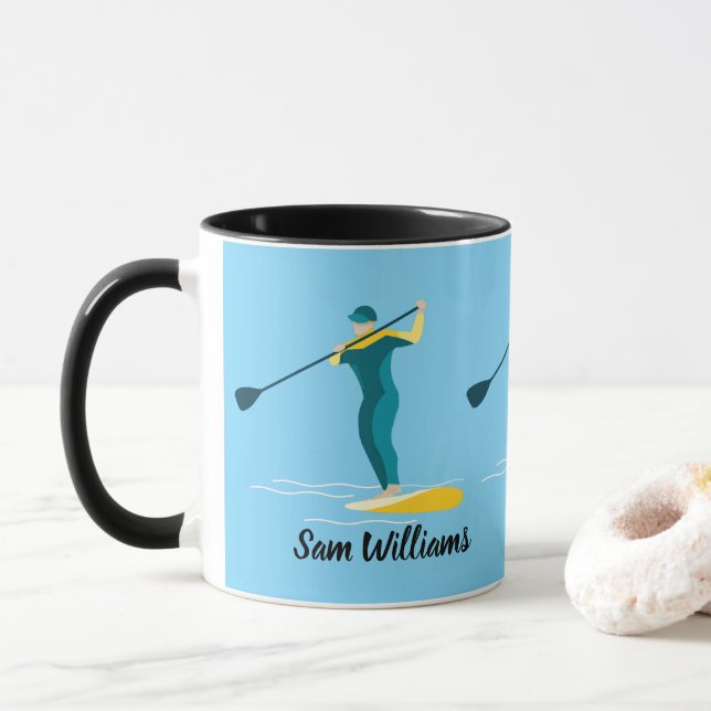 Stand-up Paddleboarding Tasse (Mit Donut)
