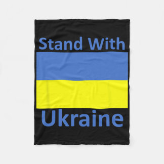 Stand With Ukraine Fleecedecke