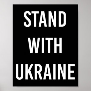 Stand With Ukraine Projekt Ukraine Jetzt Poster