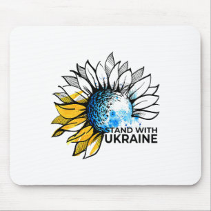 Stand With Ukraine Sonnenblume - Ukraine Starke Bl Mousepad