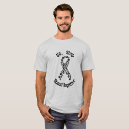 Stand-zusammen Hunde- Krebs-T - Shirt