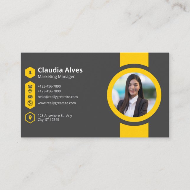 Standard, 3,5 Zoll x 2,0" Visitenkarte (Vorderseite)