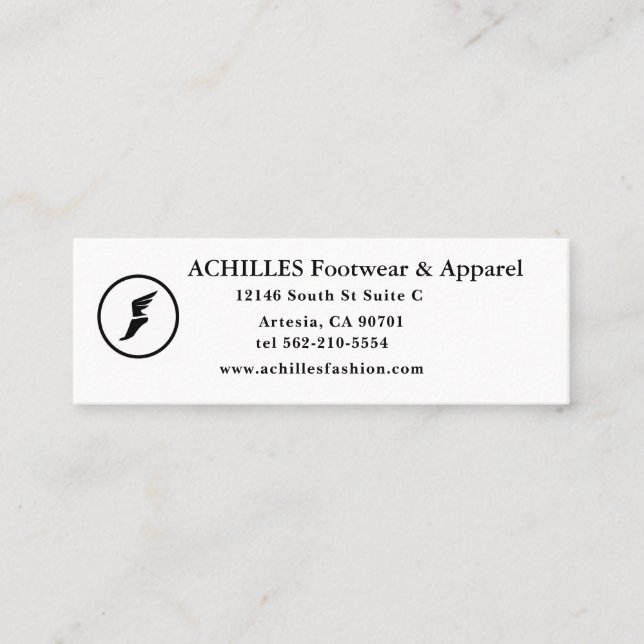 Standard, 3,5 Zoll x 2,0" Visitenkarte (Vorderseite)