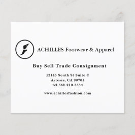 Standard, 3,5 Zoll x 2,0" Visitenkarte Flyer