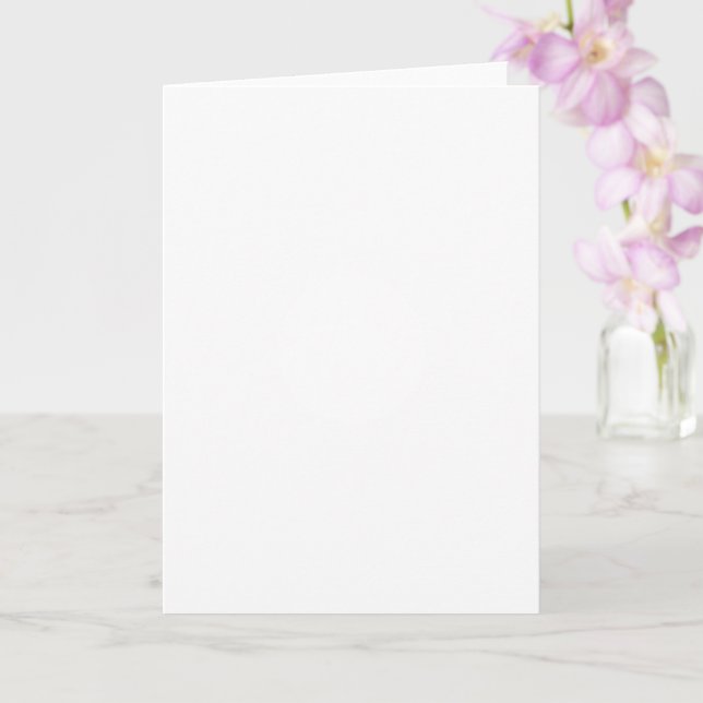 Standard, 5" x 7" geklappte Grußkarte Karte (Orchidee)