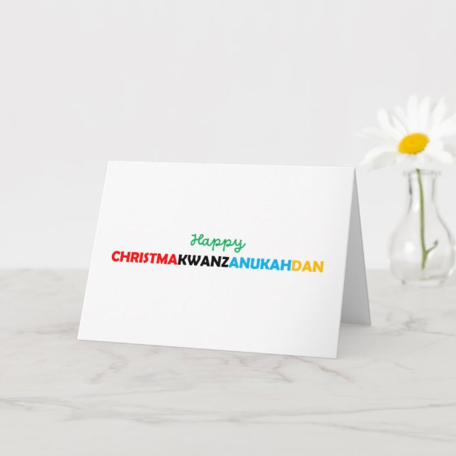 Standard, 5" x 7" geklappte Grußkarte Karte (Kleine Pflanze)
