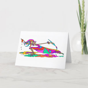 Standard, 5" x 7" geklappte Grußkarte Karte